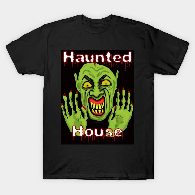 Haunted House Monster T-Shirt by MamaODea